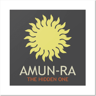 Amun-Ra Ancient Egyptian God The Hidden One Sun Symbol Posters and Art